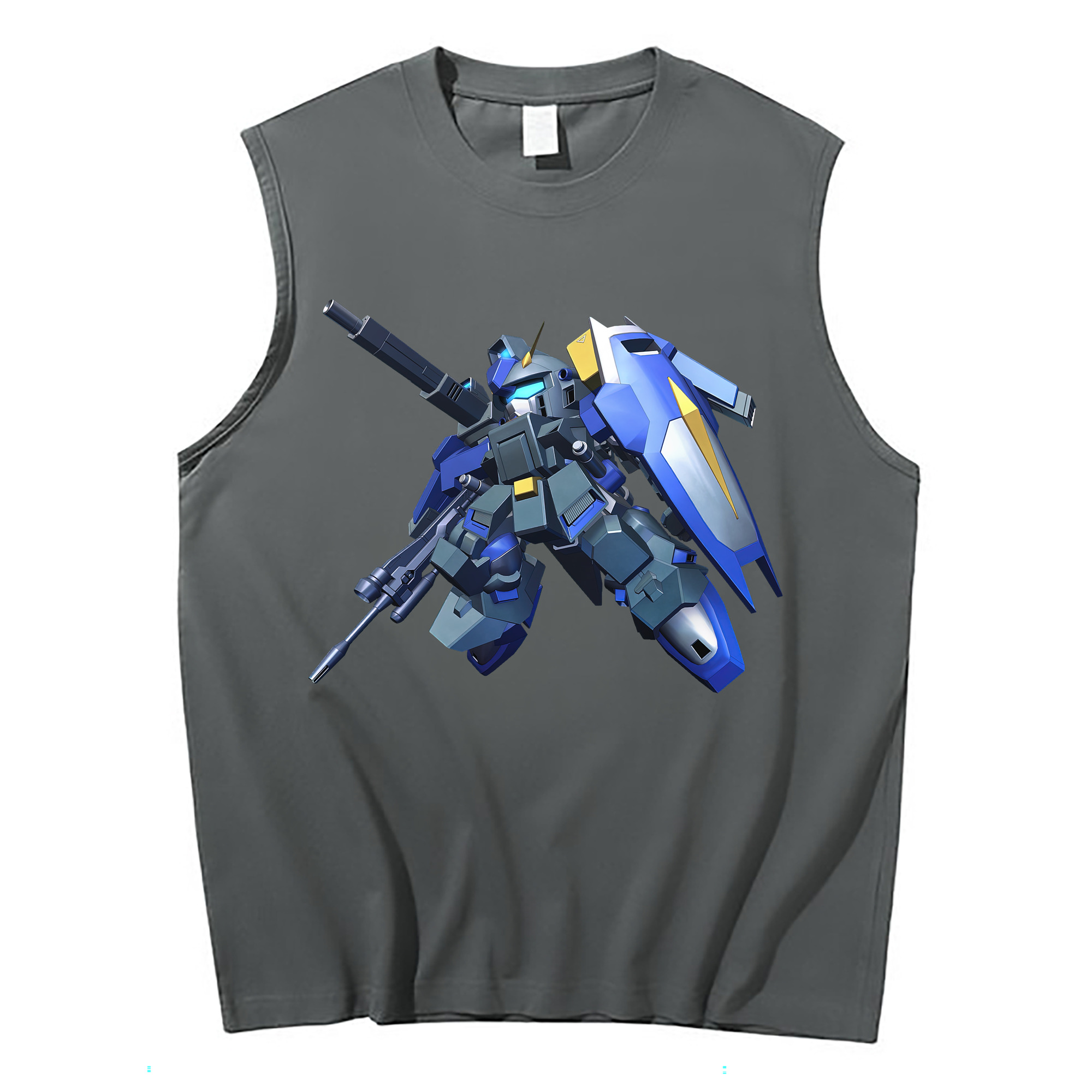 （画像用） 機動戦士ガンダム Mobile Suit Gundam コットン100％タンクトップ（フロントプリント）
